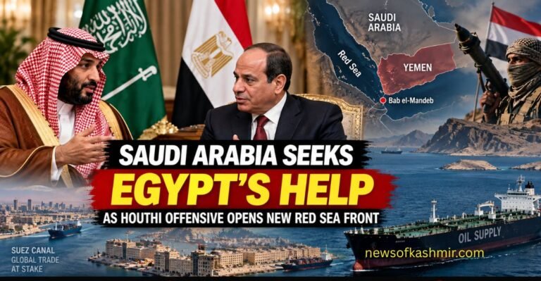 Saudi Arabia Seeks Egypt’s Help
