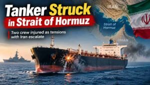 Tanker Struck by Unknown Projectile in Strait of Hormuz