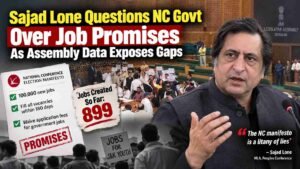 Sajad Lone Questions NC Government