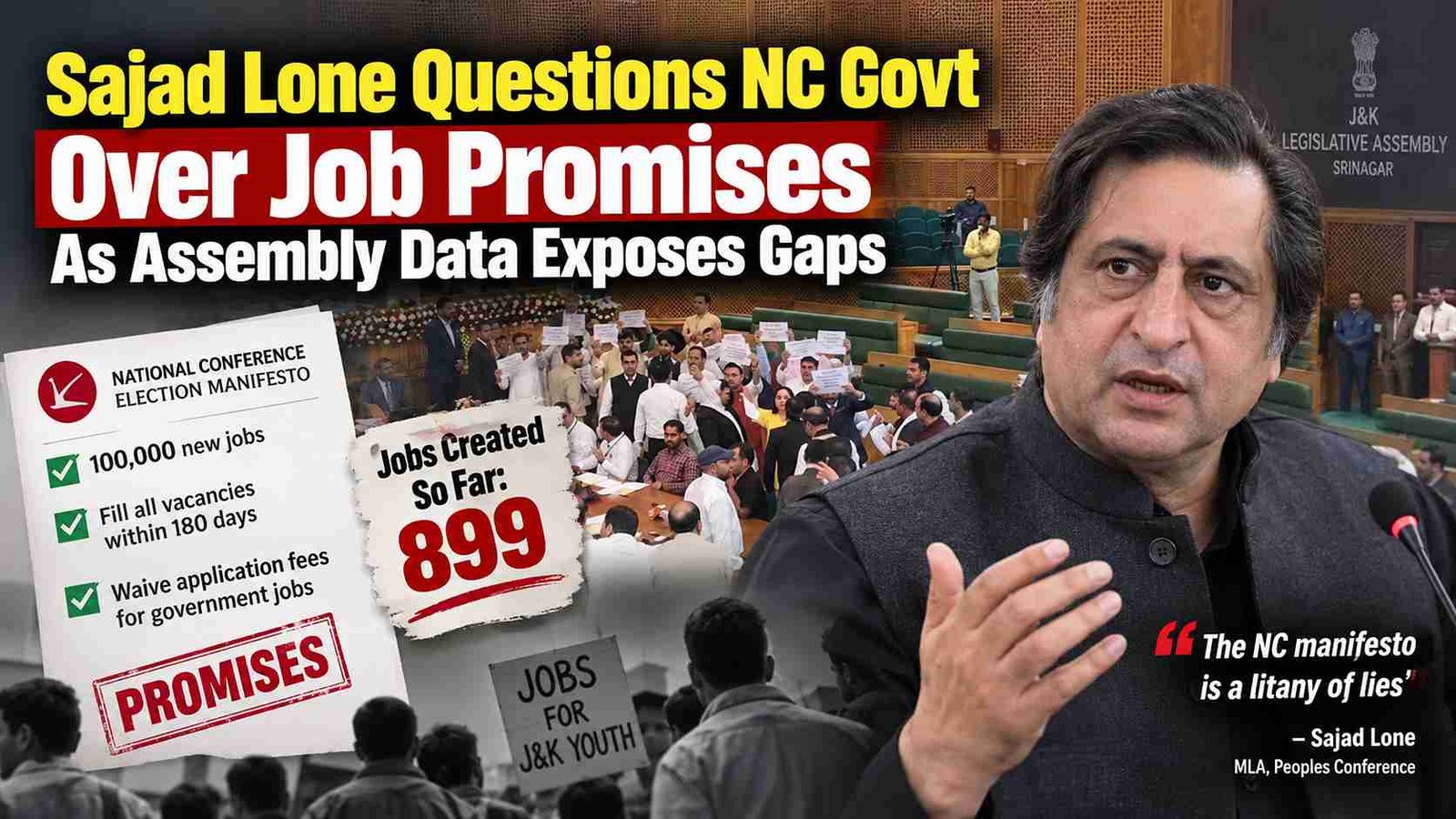 Sajad Lone Questions NC Government