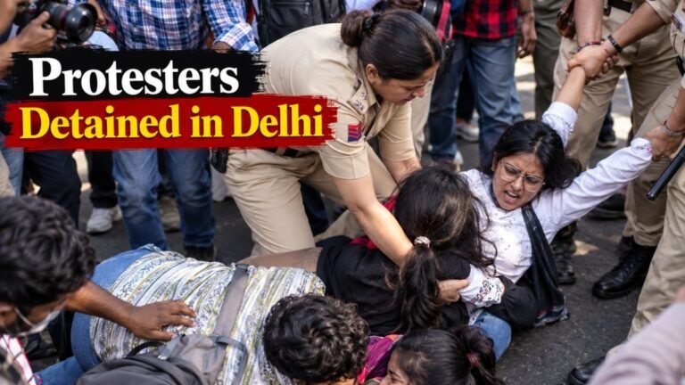 Delhi Police Detain Protesters