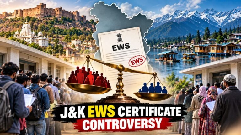 J&K EWS Certificate Controversy