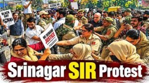 Srinagar SIR Protest